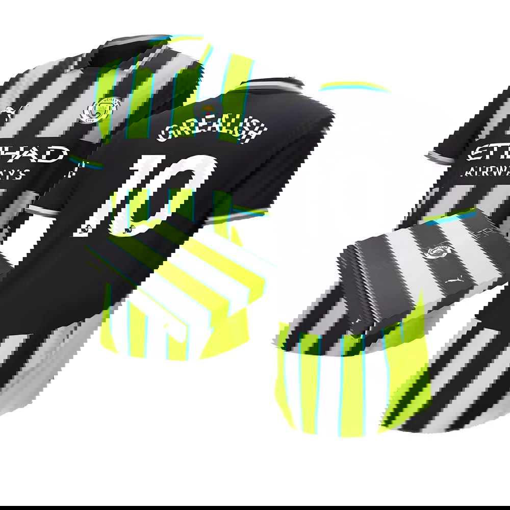 2024-2025 Man City Away Authentic Shirt w/packaging (Grealish 10) 2024-2025 Man City Away Authentic Shirt w/packaging (Grealish 10)