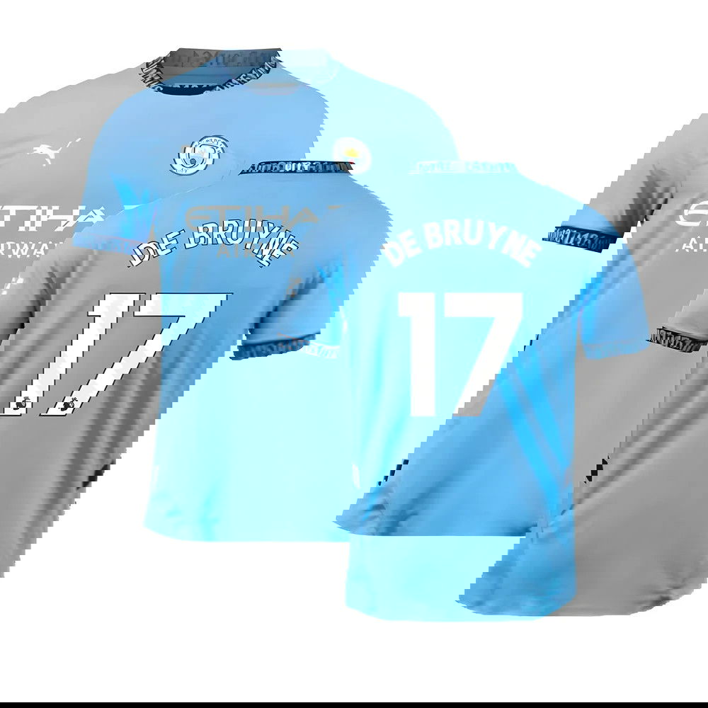 2024-2025 Man City Home Authentic Shirt (De Bruyne 17) 2024-2025 Man City Home Authentic Shirt (De Bruyne 17)