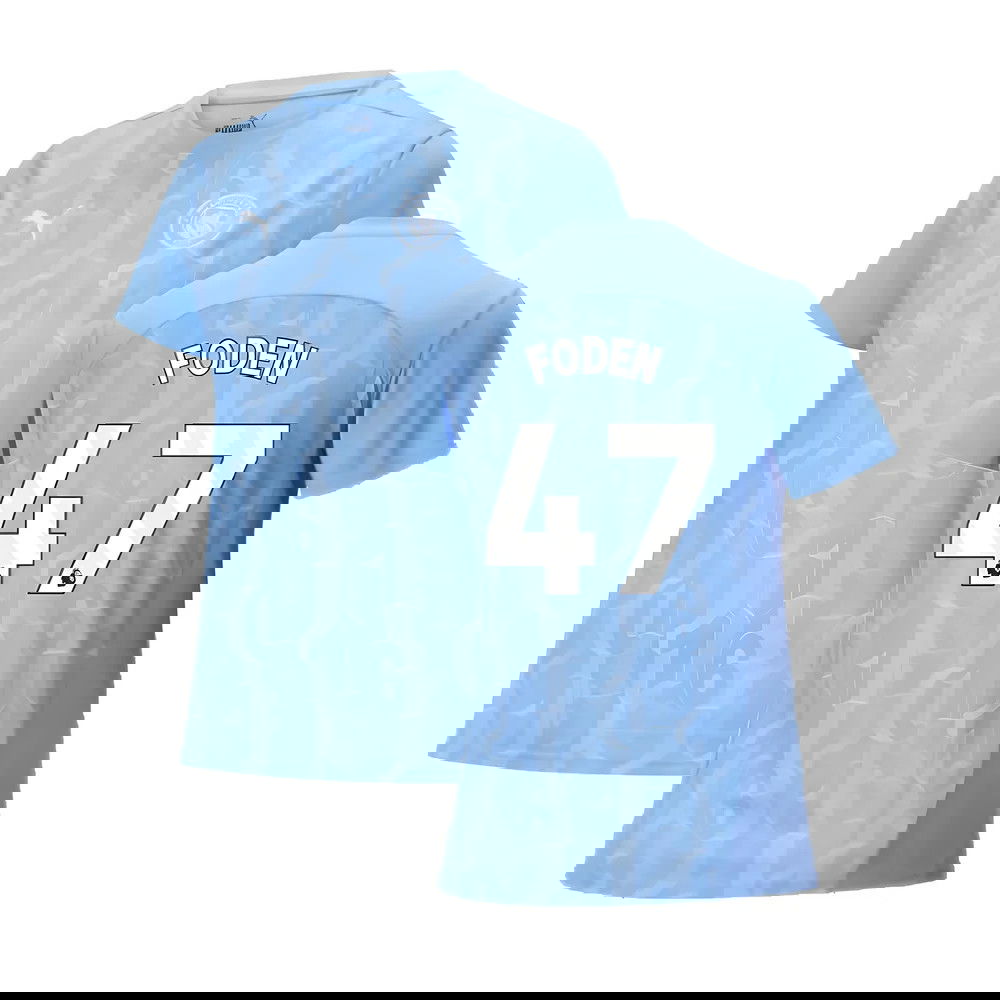 2024-2025 Man City Prematch SS Shirt (Light Blue) - Womens (Foden 47) 2024-2025 Man City Prematch SS Shirt (Light Blue) - Womens (Foden 47)