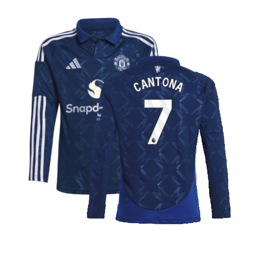 2024-2025 Man Utd Long Sleeve Away Shirt (Kids) (Cantona 7) 2024-2025 Man Utd Long Sleeve Away Shirt (Kids) (Cantona 7)