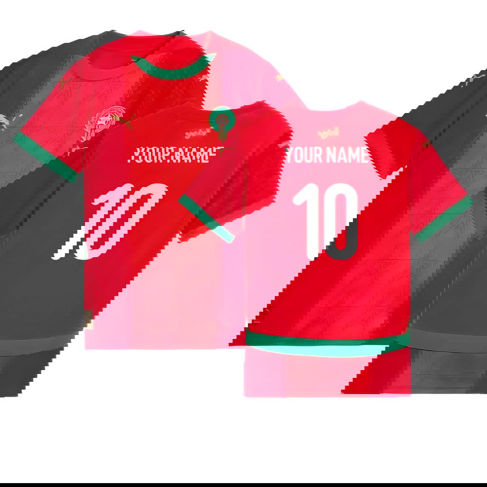 2024-2025 Morocco Home Shirt (Kids) (Your Name) 2024-2025 Morocco Home Shirt (Kids) (Your Name)