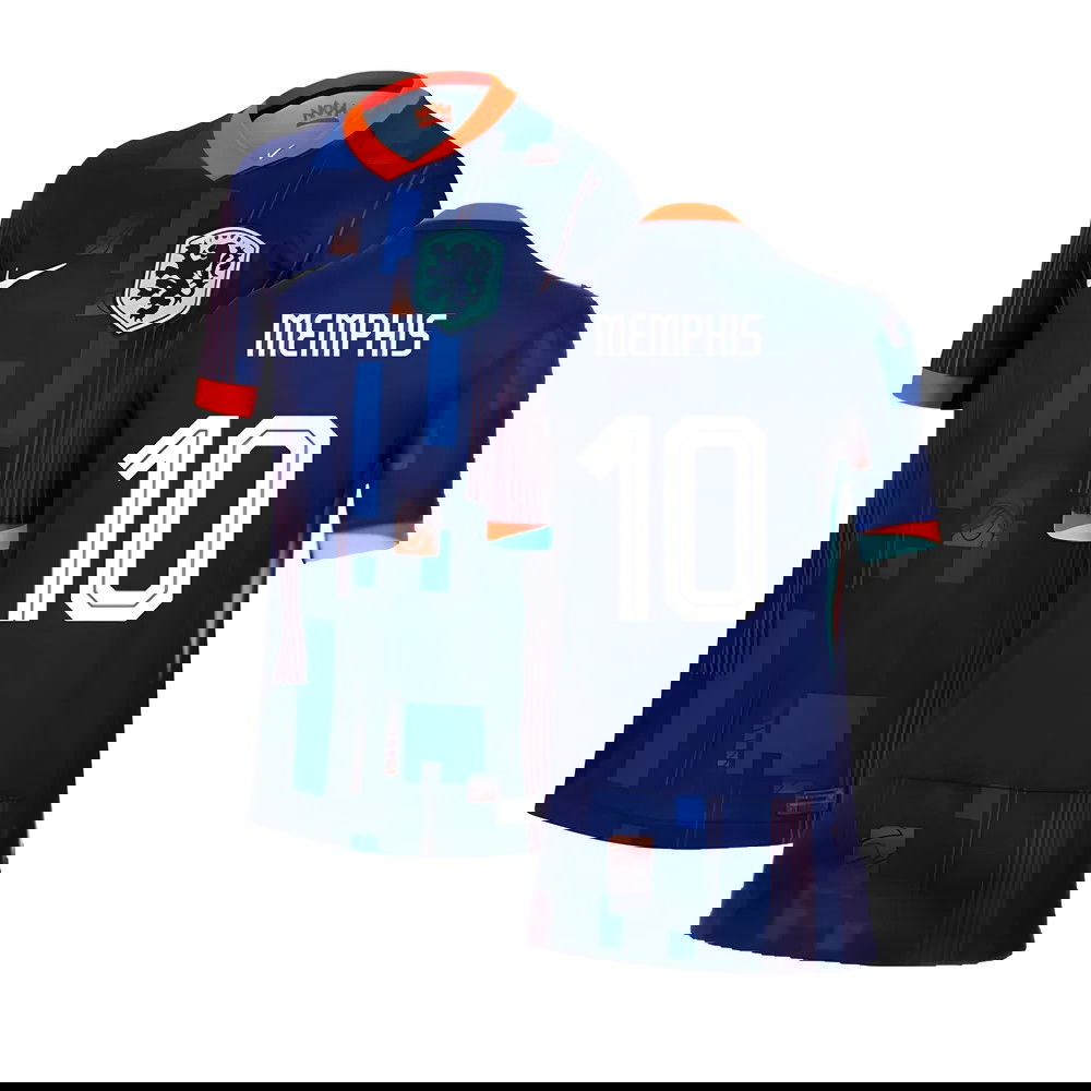 2024-2025 Netherlands Away Shirt (Kids) (Memphis 10) 2024-2025 Netherlands Away Shirt (Kids) (Memphis 10)