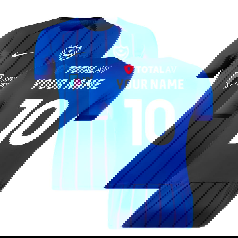 2024-2025 Portsmouth Home Shirt (Womens) (Your Name) 2024-2025 Portsmouth Home Shirt (Womens) (Your Name)