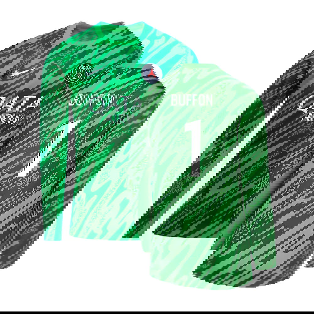 2024-2025 PSG Home Goalkeeper Shirt (Green) (Buffon 1) 2024-2025 PSG Home Goalkeeper Shirt (Green) (Buffon 1)