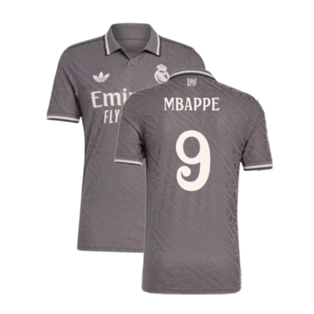 2024-2025 Real Madrid Authentic Third Shirt (Mbappe 9) 2024-2025 Real Madrid Authentic Third Shirt (Mbappe 9)