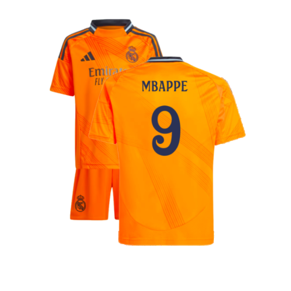 2024-2025 Real Madrid Away Mini Kit (Mbappe 9) 2024-2025 Real Madrid Away Mini Kit (Mbappe 9)