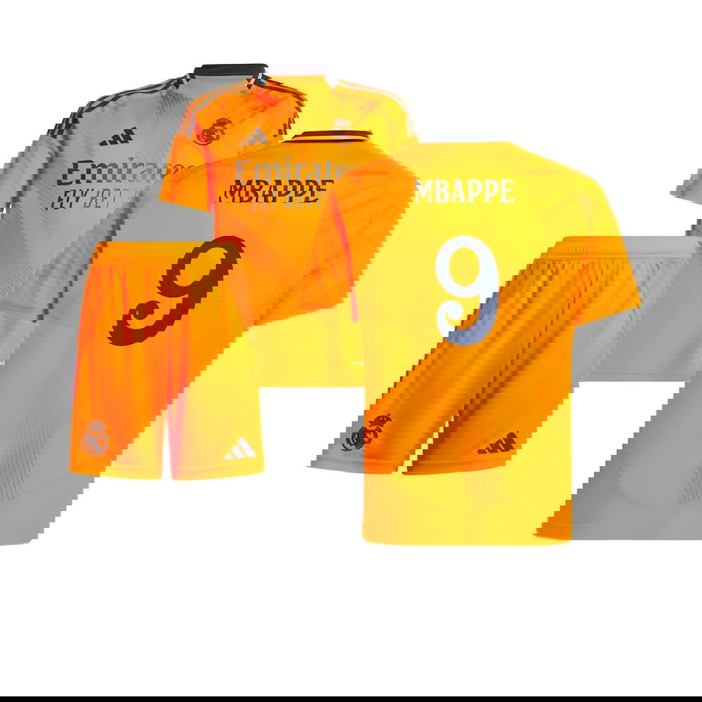 2024-2025 Real Madrid Away Youth Kit (Mbappe 9) 2024-2025 Real Madrid Away Youth Kit (Mbappe 9)