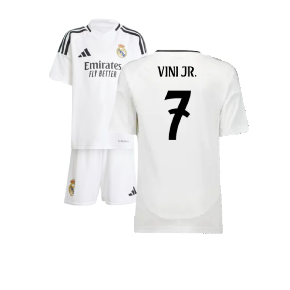 2024-2025 Real Madrid Home Mini Kit (Vini Jr. 7) 2024-2025 Real Madrid Home Mini Kit (Vini Jr. 7)