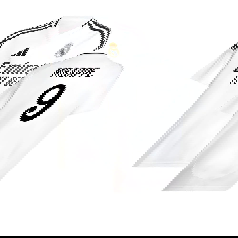 2024-2025 Real Madrid Home Shirt (Kids) (Mbappe 9) 2024-2025 Real Madrid Home Shirt (Kids) (Mbappe 9)