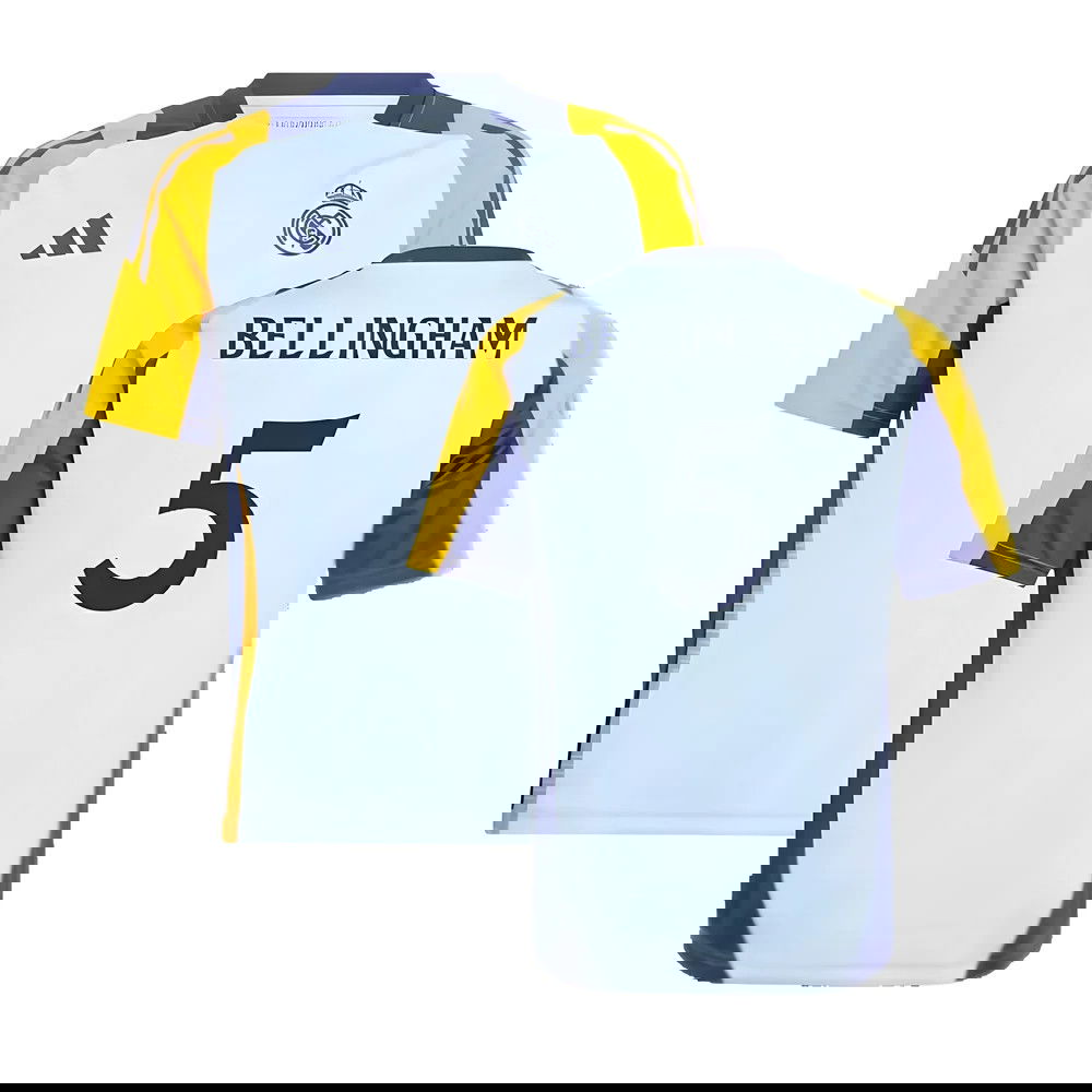 2024-2025 Real Madrid Training Shirt (Glow Blue) - Kids (Bellingham 5) 2024-2025 Real Madrid Training Shirt (Glow Blue) - Kids (Bellingham 5)