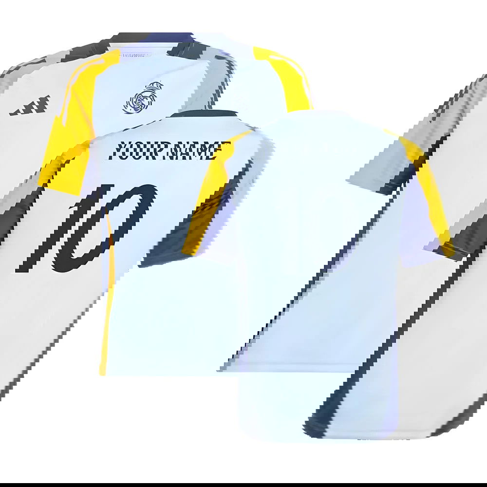 2024-2025 Real Madrid Training Shirt (Glow Blue) - Kids (Your Name) 2024-2025 Real Madrid Training Shirt (Glow Blue) - Kids (Your Name)