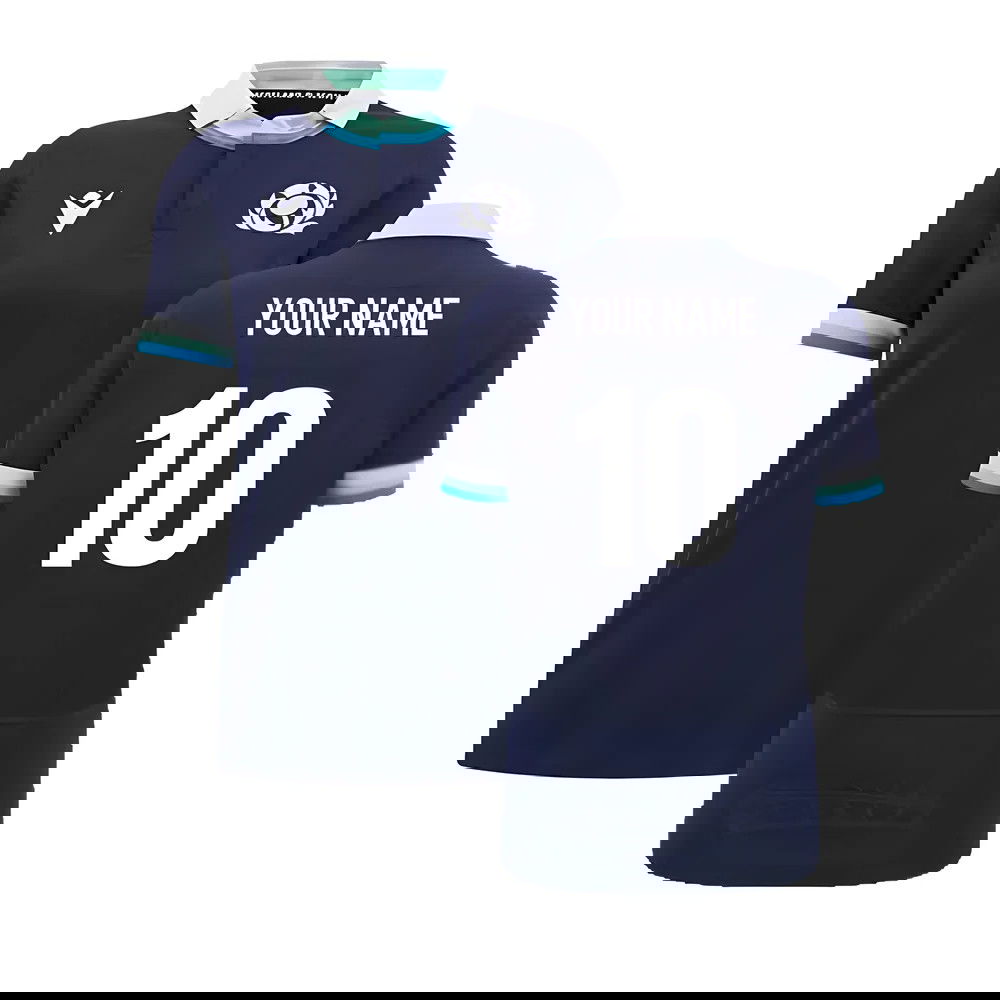 2024-2025 Scotland Rugby Home Cotton Shirt (Womens) (Your Name) 2024-2025 Scotland Rugby Home Cotton Shirt (Womens) (Your Name)