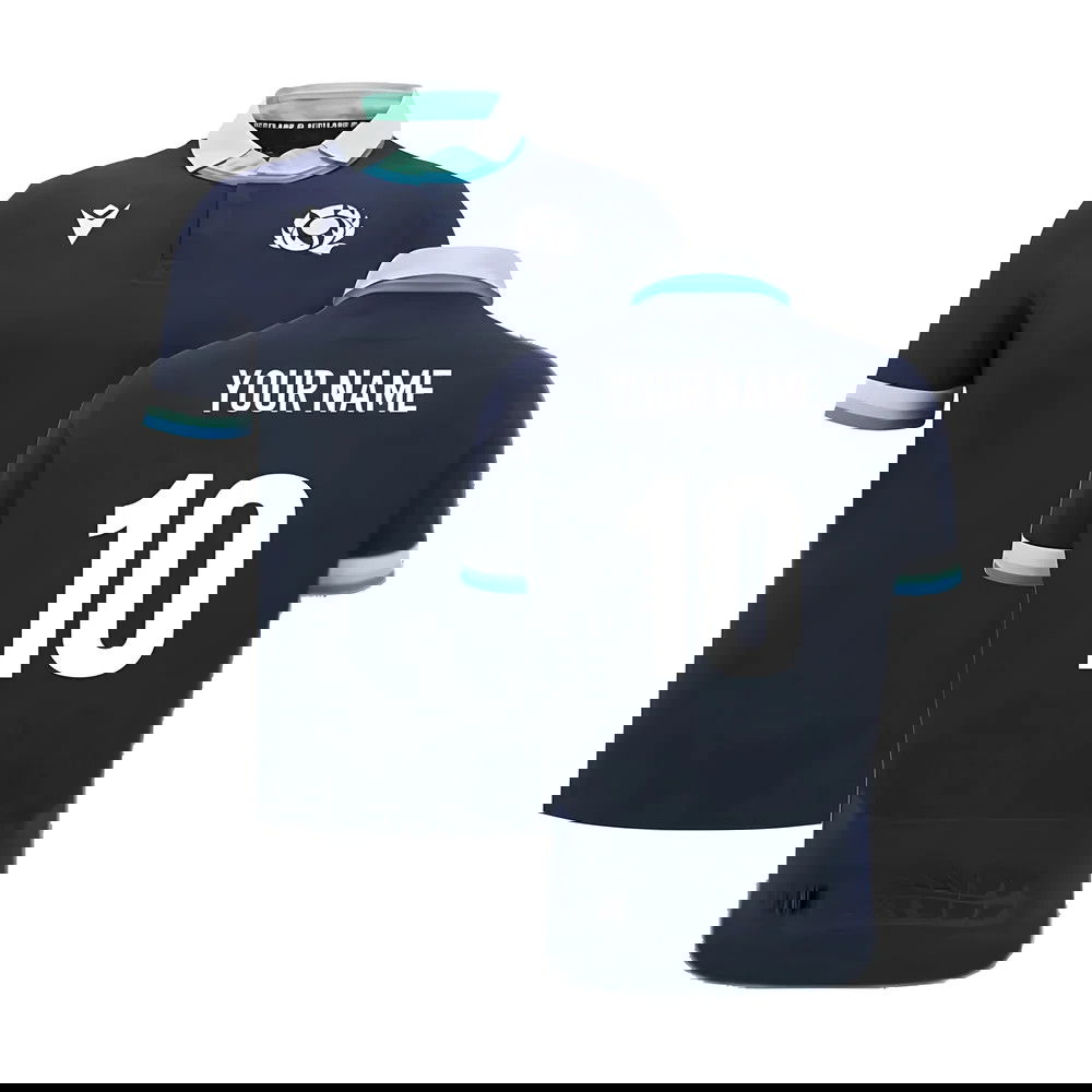 2024-2025 Scotland Rugby Home SS Cotton Shirt (Your Name) 2024-2025 Scotland Rugby Home SS Cotton Shirt (Your Name)