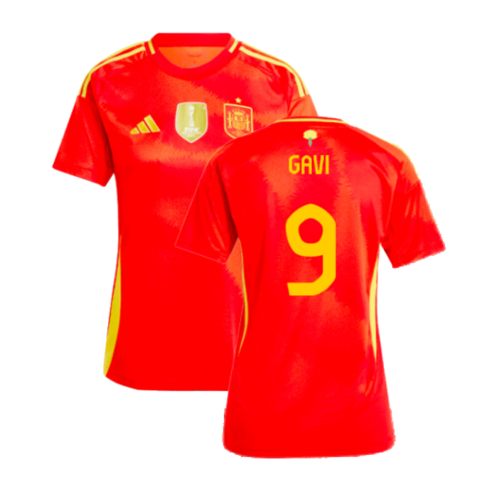 2024-2025 Spain Home Shirt (Ladies) (Gavi 9) 2024-2025 Spain Home Shirt (Ladies) (Gavi 9)