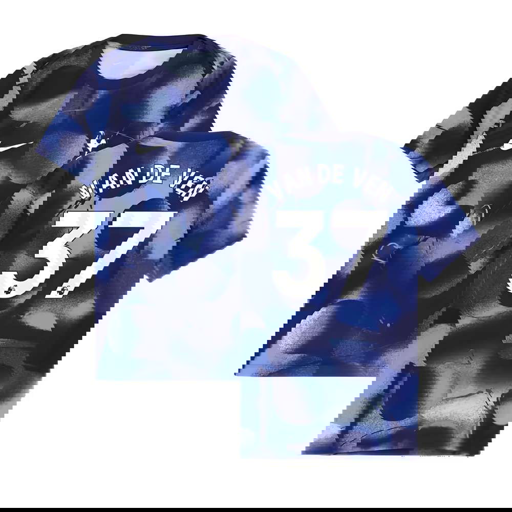 2024-2025 Tottenham Hotspur Dri-FIT Match Shirt (Blue) - Kids (Van De Ven 37) 2024-2025 Tottenham Hotspur Dri-FIT Match Shirt (Blue) - Kids (Van De Ven 37)