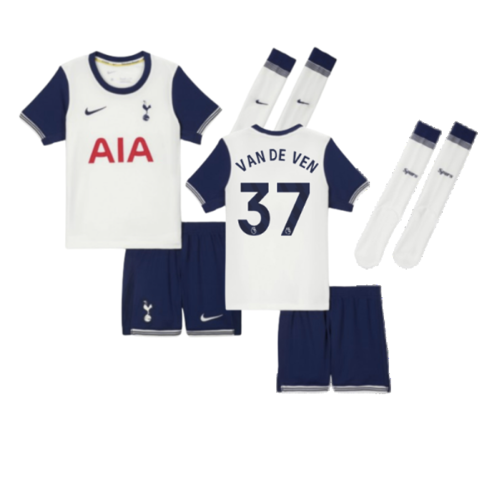 2024-2025 Tottenham Hotspur Home Mini Kit (Van De Ven 37) 2024-2025 Tottenham Hotspur Home Mini Kit (Van De Ven 37)
