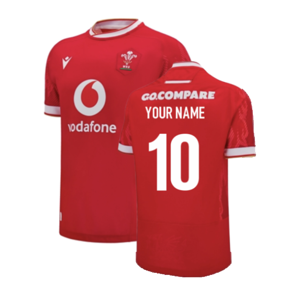 2024-2025 Wales Home Poly Replica Rugby Shirt (Your Name) 2024-2025 Wales Home Poly Replica Rugby Shirt (Your Name)