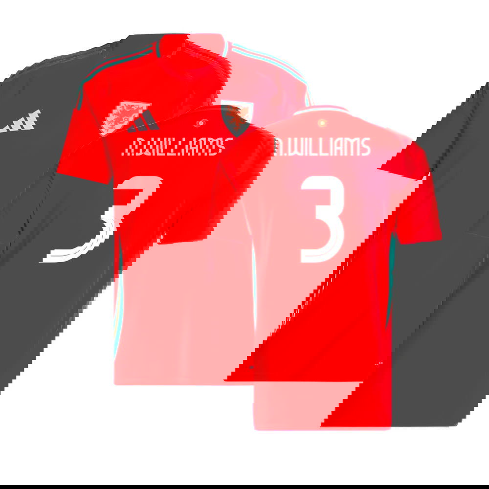 2024-2025 Wales Home Shirt (N.Williams 3) 2024-2025 Wales Home Shirt (N.Williams 3)