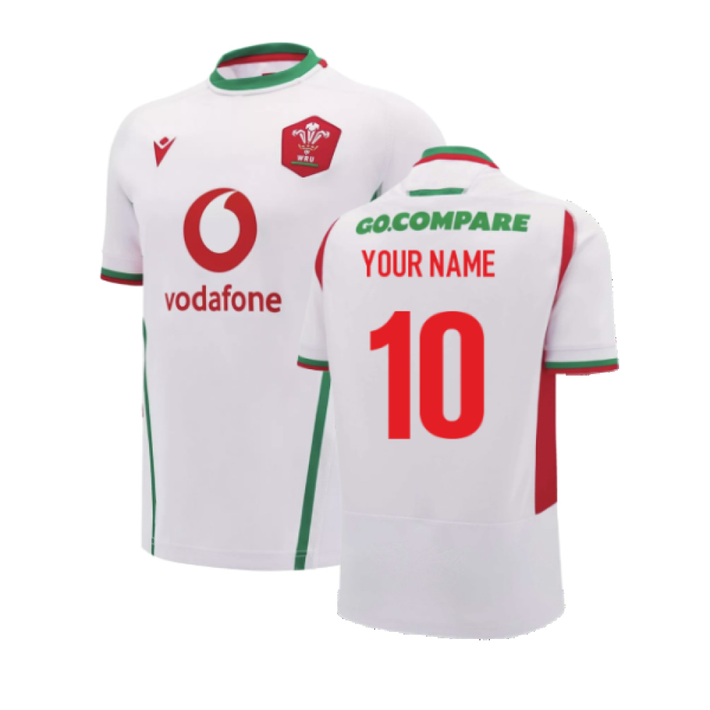 2024-2025 Wales Rugby Away Replica Shirt (Your Name) 2024-2025 Wales Rugby Away Replica Shirt (Your Name)