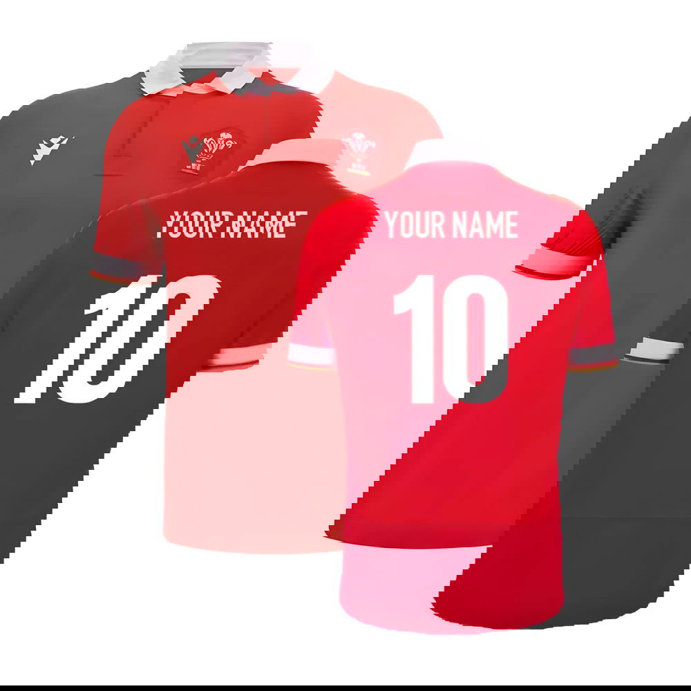 2024-2025 Wales WRU Home Cotton Rugby Shirt (Your Name) 2024-2025 Wales WRU Home Cotton Rugby Shirt (Your Name)