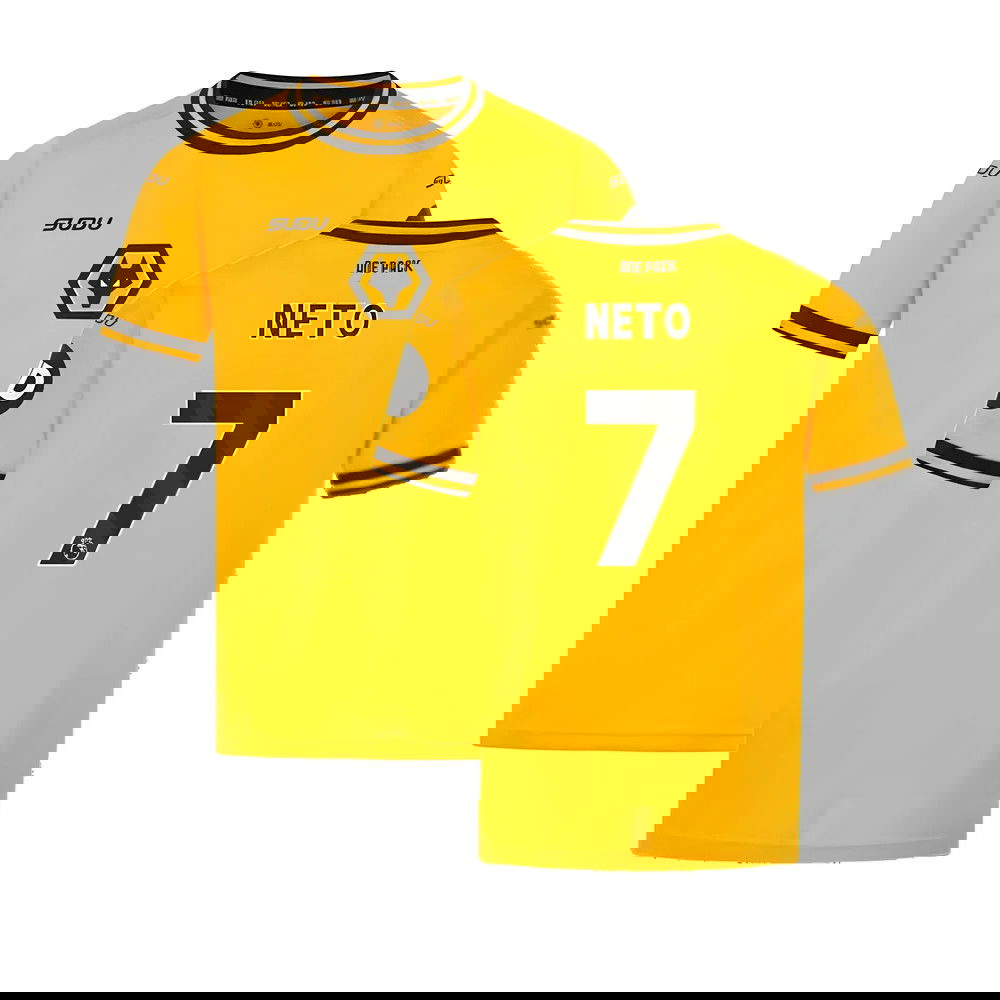 2024-2025 Wolves Home Shirt (Kids) (Neto 7) 2024-2025 Wolves Home Shirt (Kids) (Neto 7)