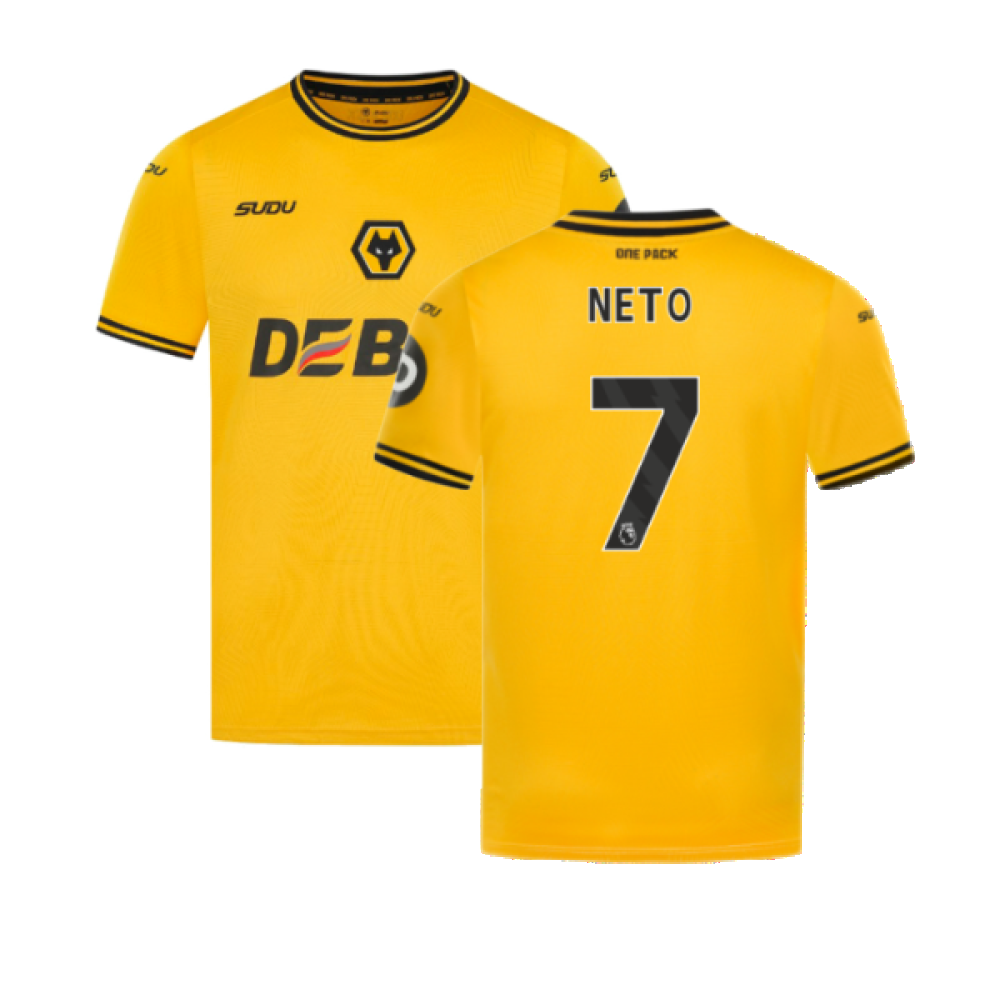 2024-2025 Wolves Home Shirt (Neto 7) 2024-2025 Wolves Home Shirt (Neto 7)