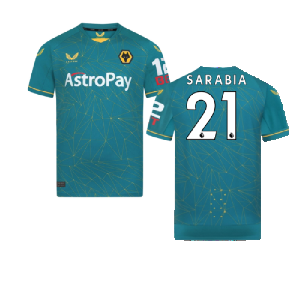 2022-2023 Wolves Away Pro Jersey (Sarabia 21) 2022-2023 Wolves Away Pro Jersey (Sarabia 21)