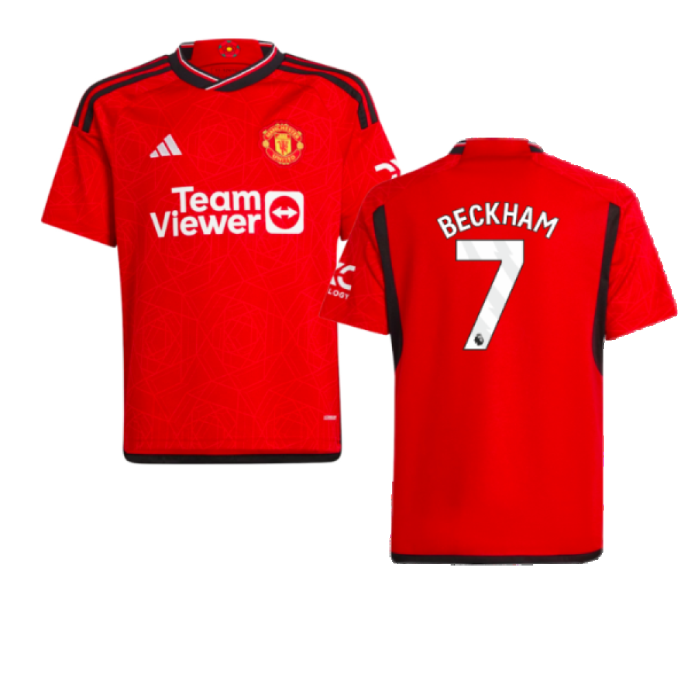 2023-2024 Man Utd Home Shirt (Kids) (Beckham 7) 2023-2024 Man Utd Home Shirt (Kids) (Beckham 7)