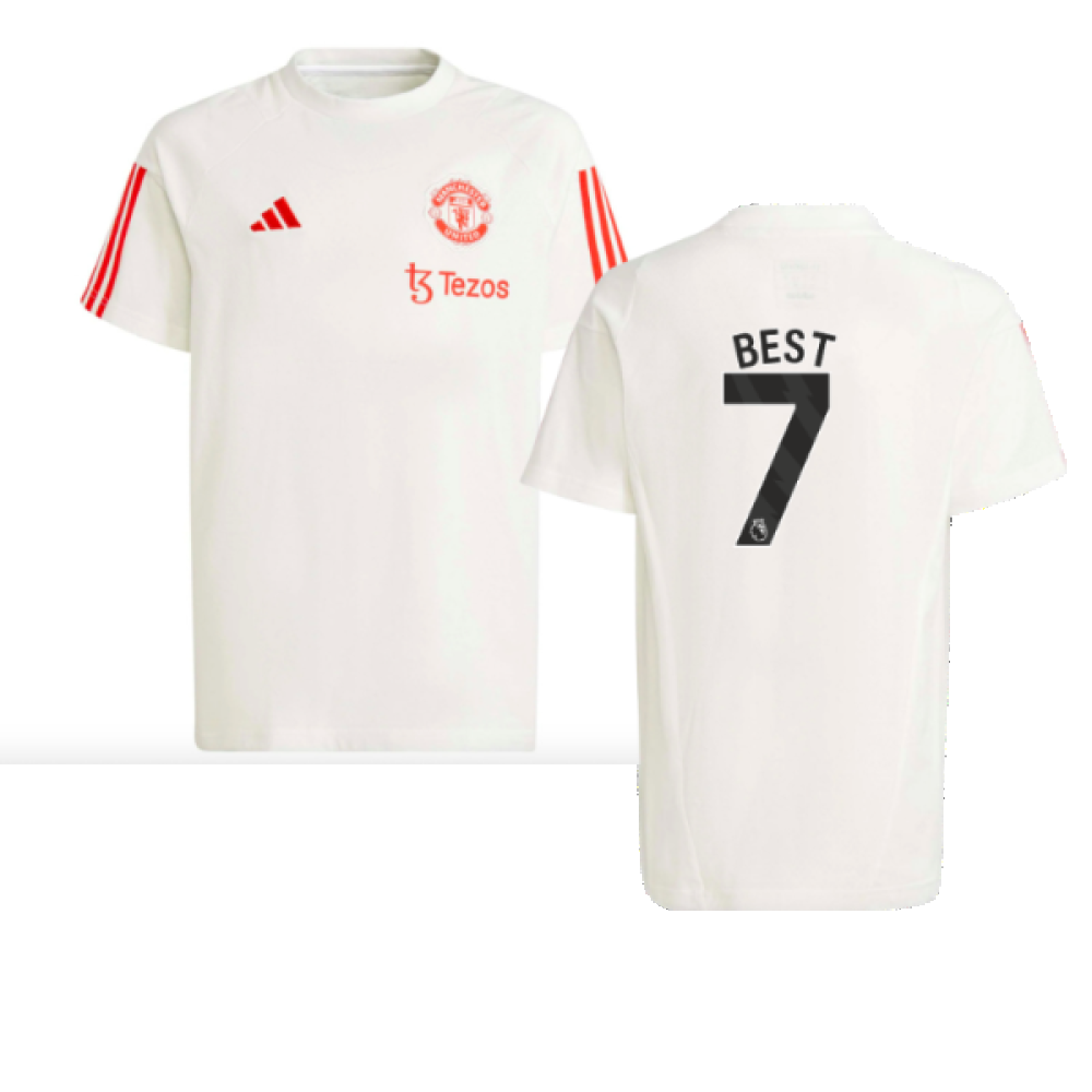 2023-2024 Man Utd Training Tee (White) - Kids (Best 7) 2023-2024 Man Utd Training Tee (White) - Kids (Best 7)
