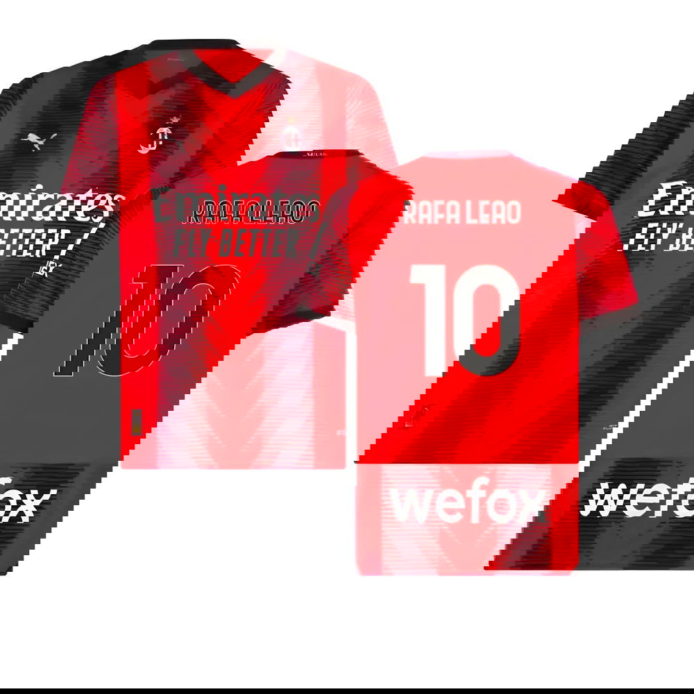 2023-2024 AC Milan Home Shirt (Rafa Leao 10) 2023-2024 AC Milan Home Shirt (Rafa Leao 10)