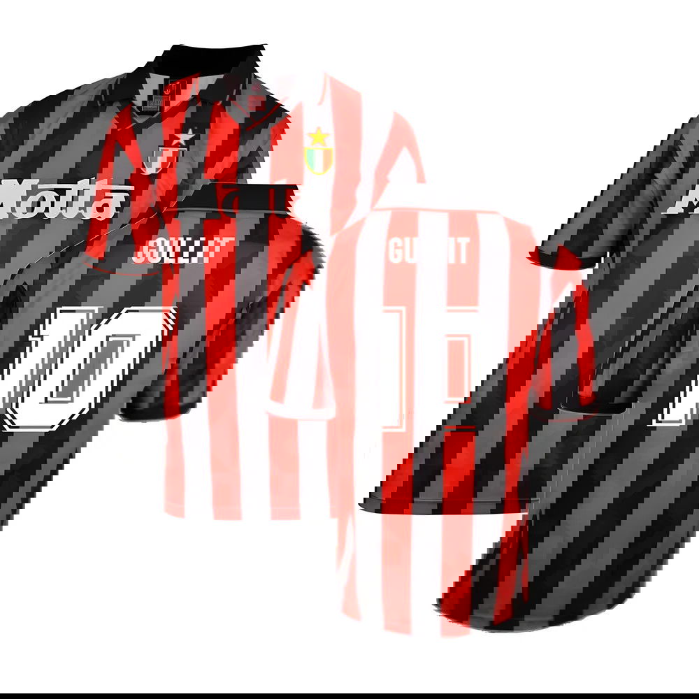 Score Draw AC Milan 1994 Retro Football Shirt (Gullit 10) Score Draw AC Milan 1994 Retro Football Shirt (Gullit 10)