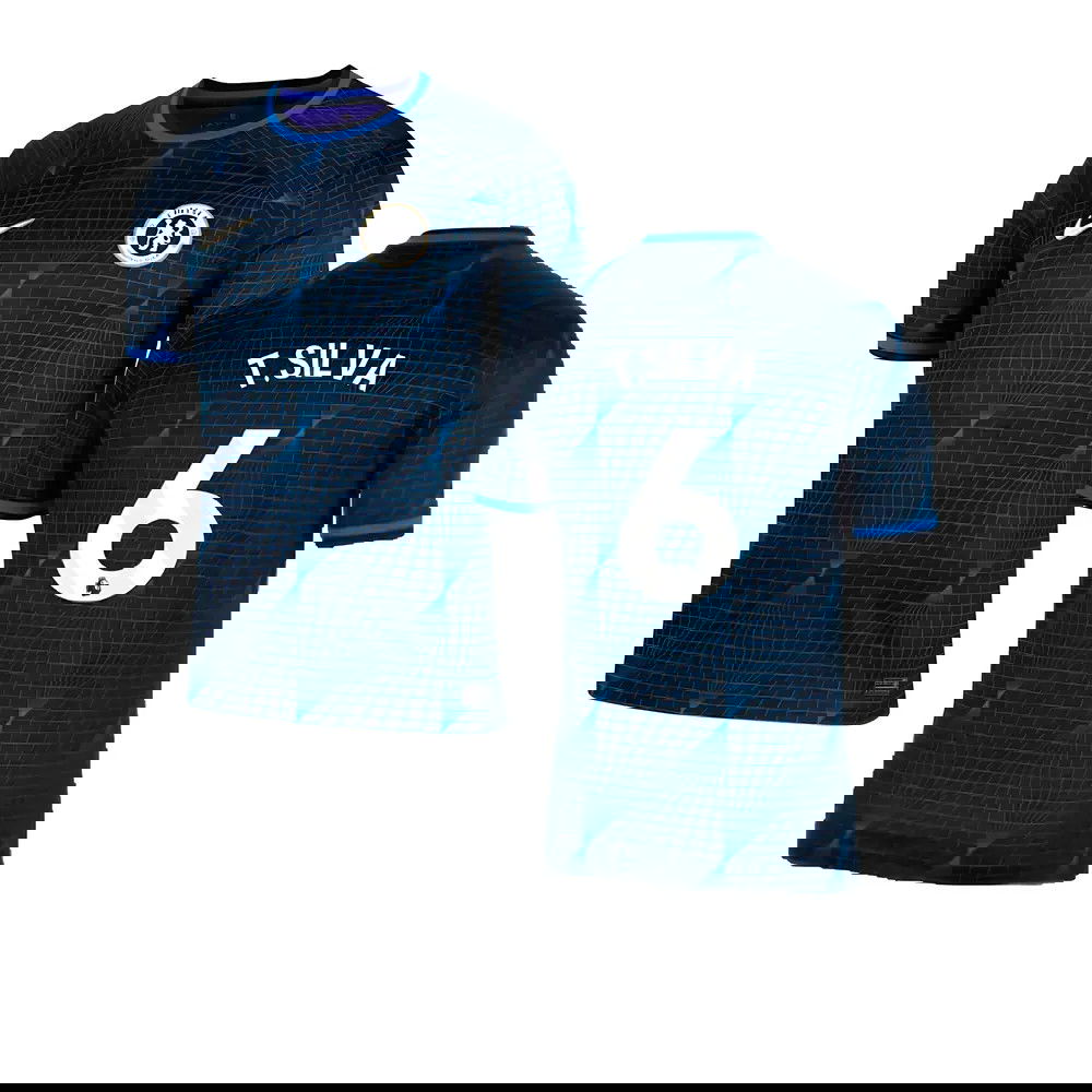 2023-2024 Chelsea Away Football Shirt (T SILVA 6) 2023-2024 Chelsea Away Football Shirt (T SILVA 6)