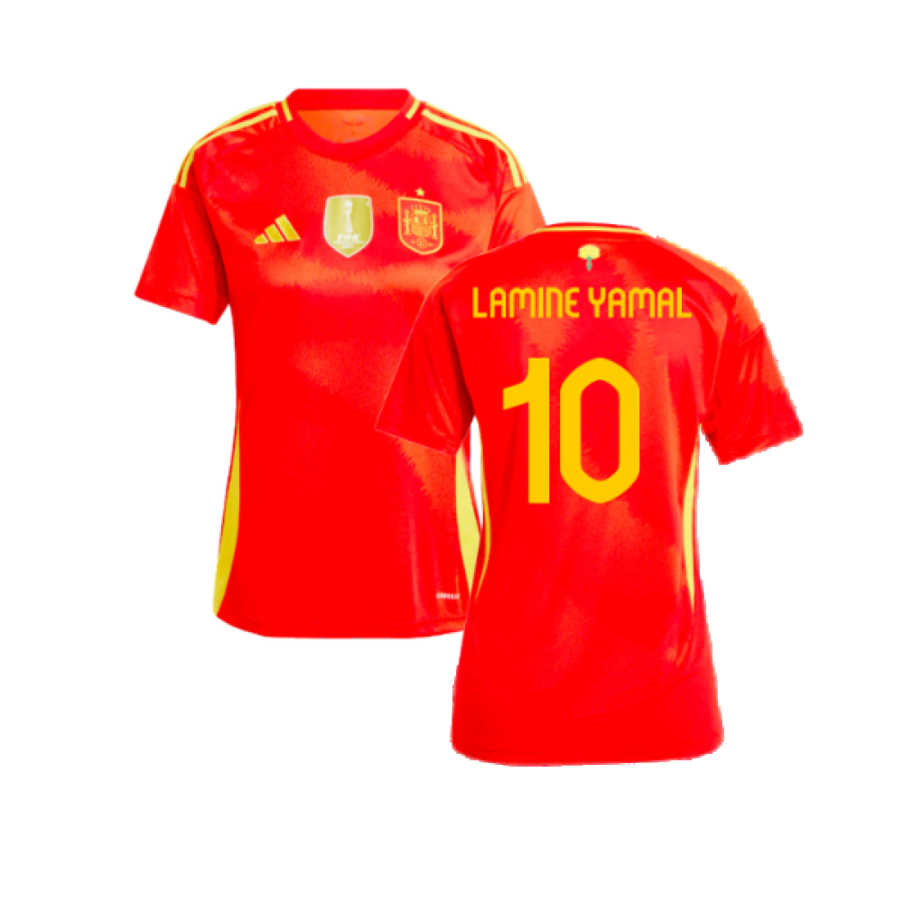 2024-2025 Spain Home Shirt (Ladies) (Lamine Yamal 17) 2024-2025 Spain Home Shirt (Ladies) (Lamine Yamal 17)