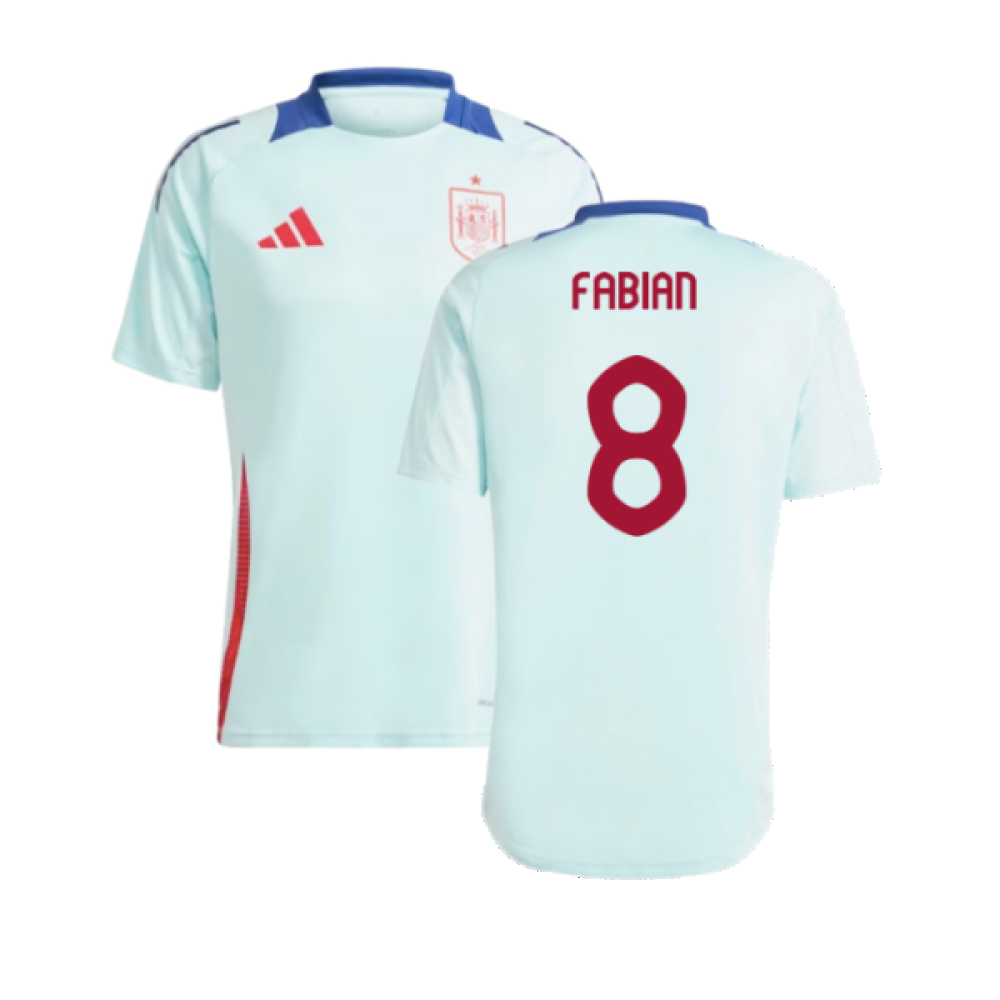 2024-2025 Spain Training Jersey (Halo Mint) (A.Iniesta 6) 2024-2025 Spain Training Jersey (Halo Mint) (A.Iniesta 6)