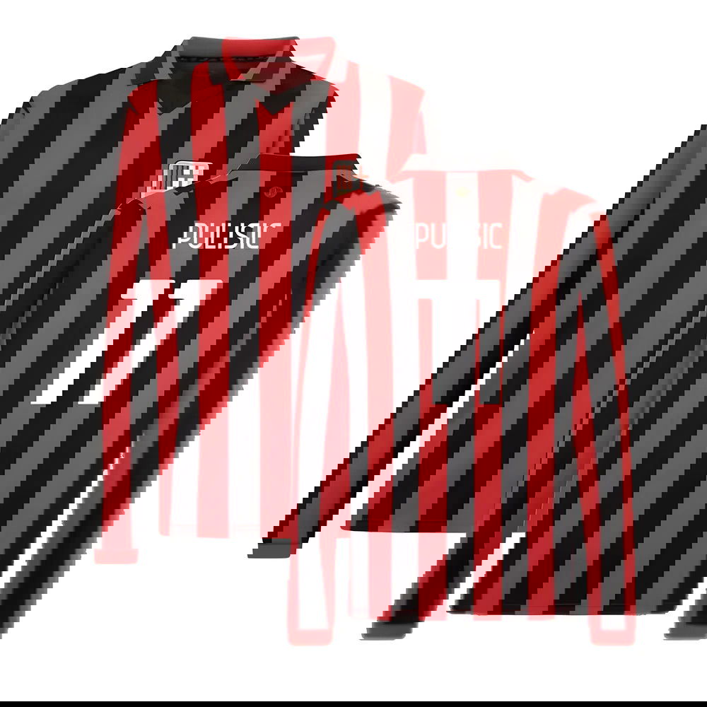 AC Milan 125th Authentic Shirt LS (Black-Red) (Pulisic 11) AC Milan 125th Authentic Shirt LS (Black-Red) (Pulisic 11)