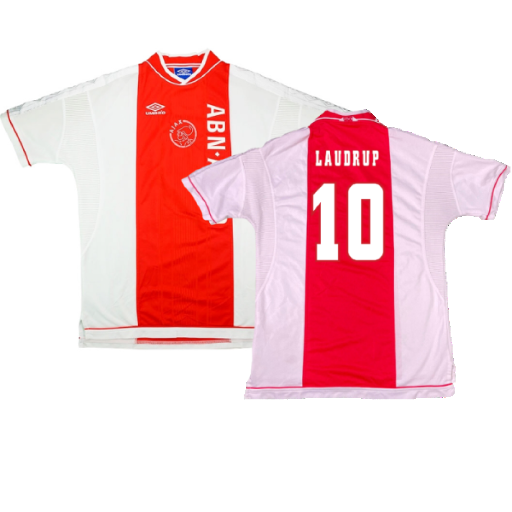 Ajax 1999-00 Home Shirt ((Excellent) M) (Laudrup 10) Ajax 1999-00 Home Shirt ((Excellent) M) (Laudrup 10)