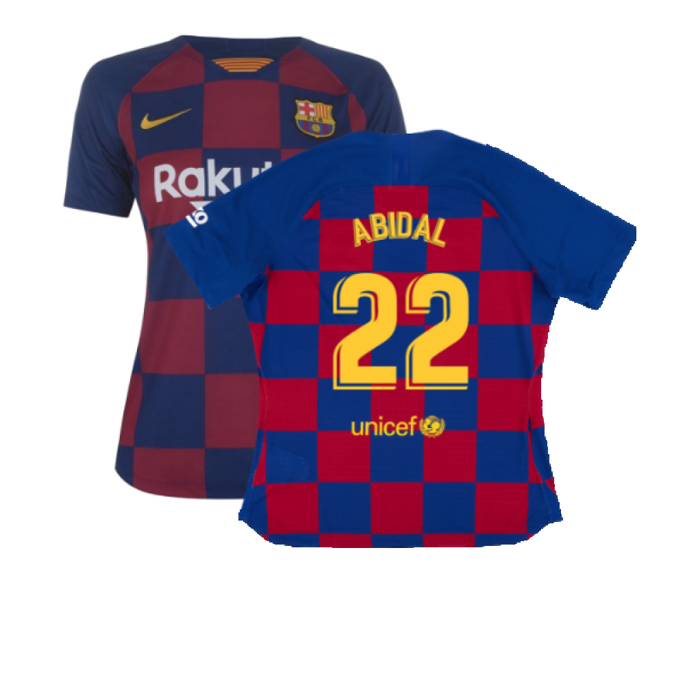 Barcelona 2019-20 Womens Home Shirt (Vaporkit) ((Excellent) S) (ABIDAL 22) Barcelona 2019-20 Womens Home Shirt (Vaporkit) ((Excellent) S) (ABIDAL 22)