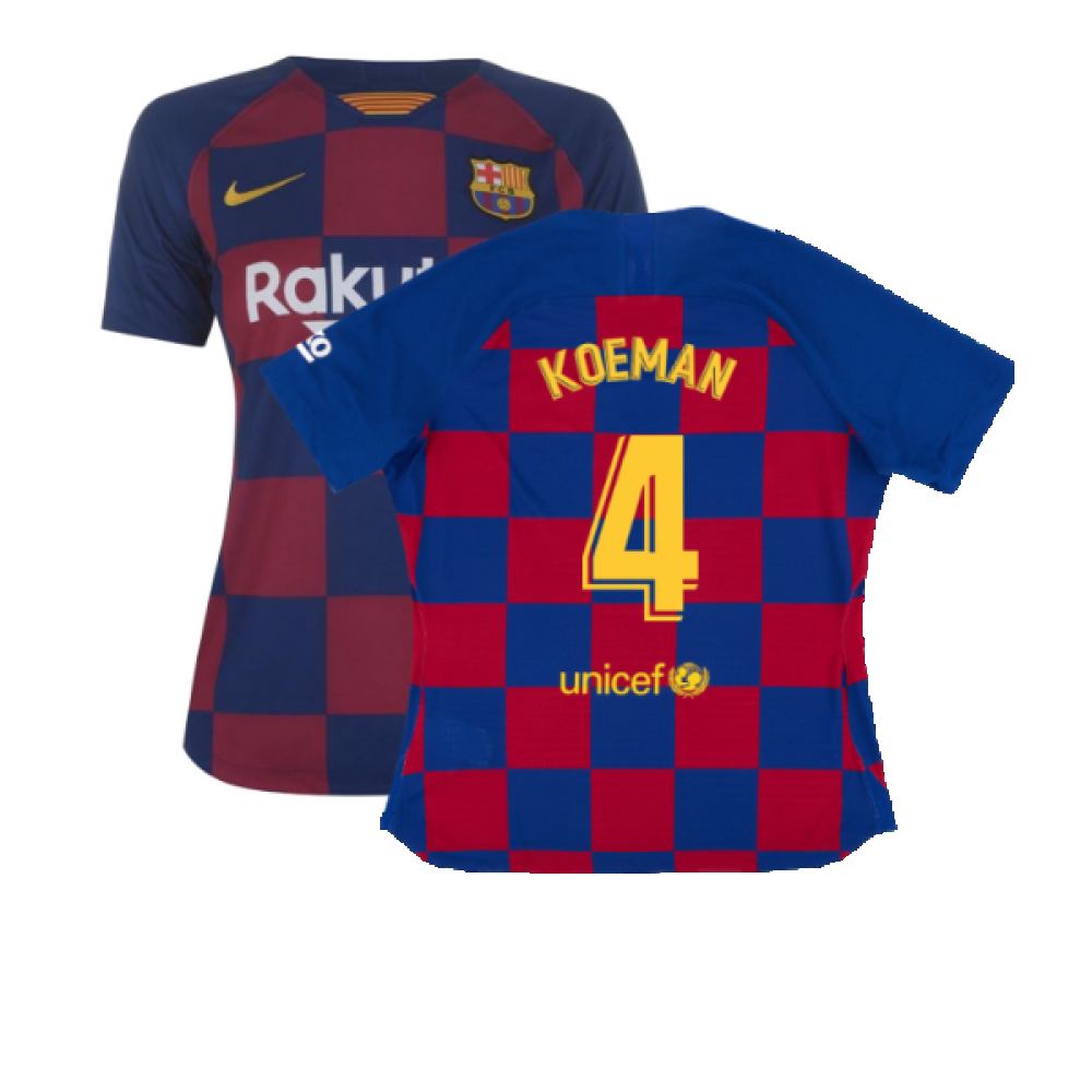 Barcelona 2019-20 Womens Home Shirt (Vaporkit) ((Excellent) S) (KOEMAN 4) Barcelona 2019-20 Womens Home Shirt (Vaporkit) ((Excellent) S) (KOEMAN 4)