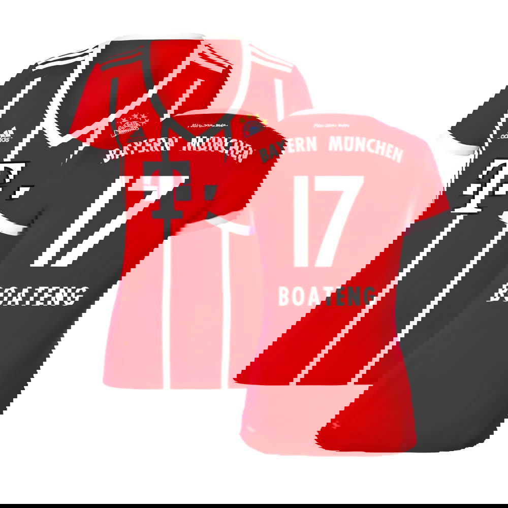 Bayern Munich 2017-18 Womens Home Shirt (XL) ((Excellent) XL) (Boateng 17) Bayern Munich 2017-18 Womens Home Shirt (XL) ((Excellent) XL) (Boateng 17)
