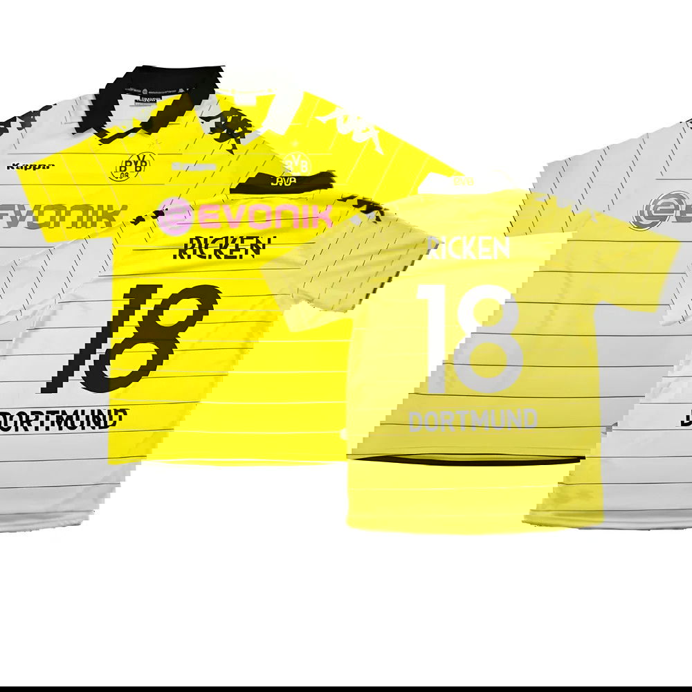 Borussia Dortmund 2010-11 Home Shirt ((Excellent) M) (Ricken 18) Borussia Dortmund 2010-11 Home Shirt ((Excellent) M) (Ricken 18)