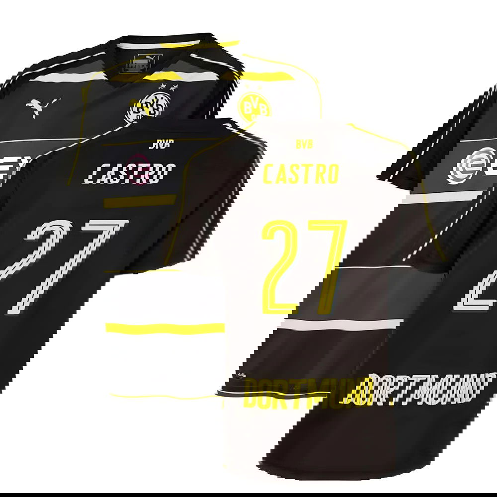 Borussia Dortmund 2016-17 Away Shirt ((Mint) XXLB) (Castro 27) Borussia Dortmund 2016-17 Away Shirt ((Mint) XXLB) (Castro 27)