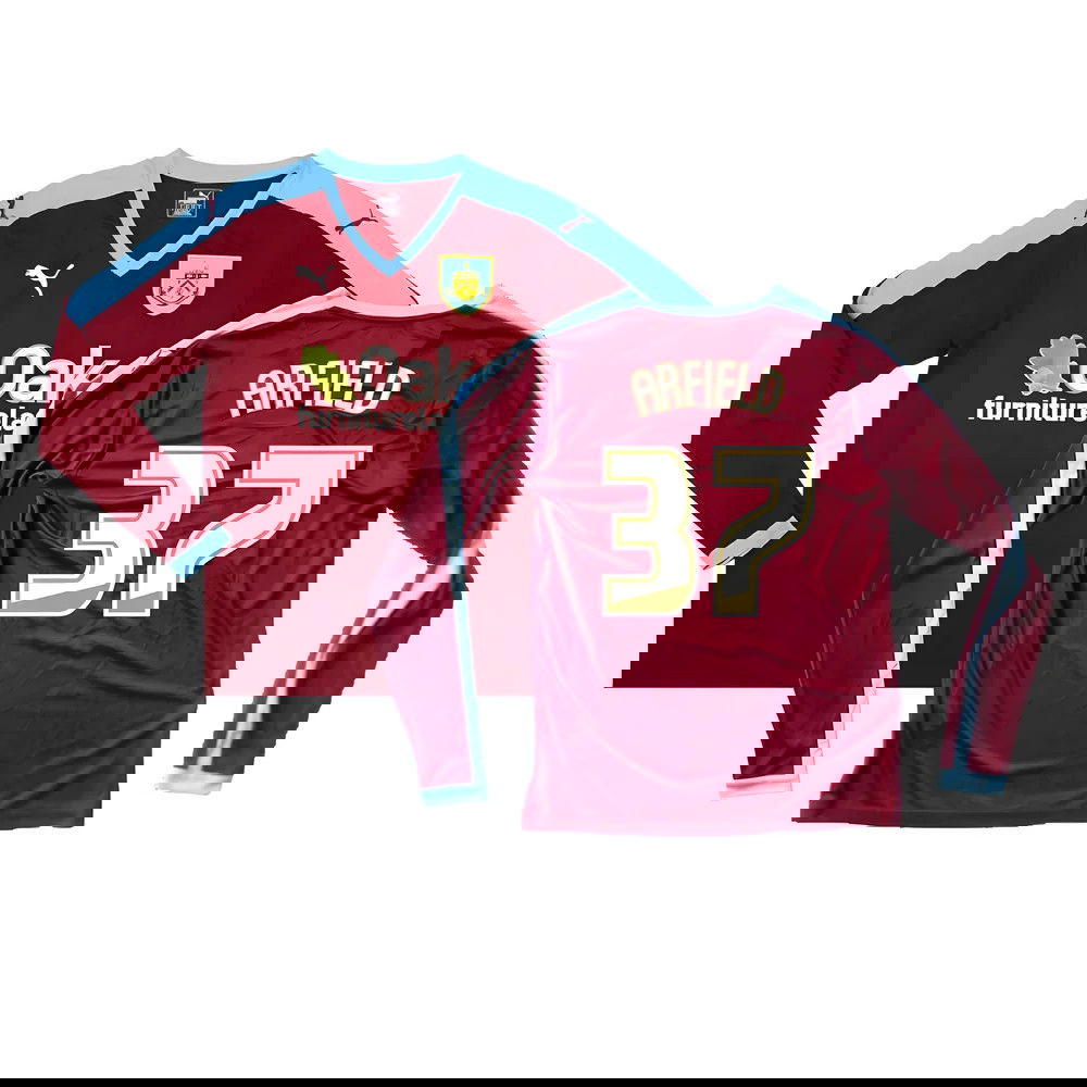 Burnley 2015-16 Long Sleeve Home Shirt ((Excellent) S) (Arfield 37) Burnley 2015-16 Long Sleeve Home Shirt ((Excellent) S) (Arfield 37)