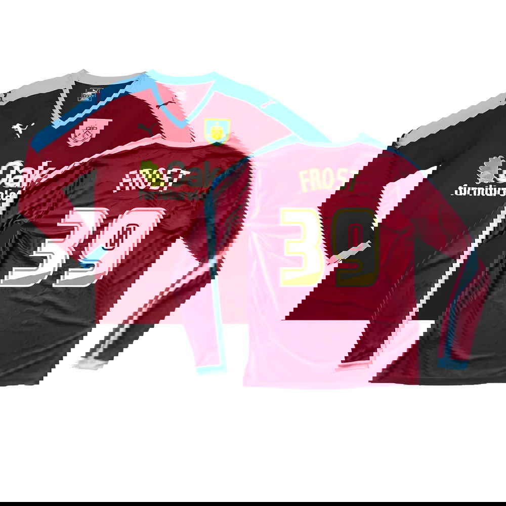 Burnley 2015-16 Long Sleeve Home Shirt ((Excellent) S) (Frost 39) Burnley 2015-16 Long Sleeve Home Shirt ((Excellent) S) (Frost 39)