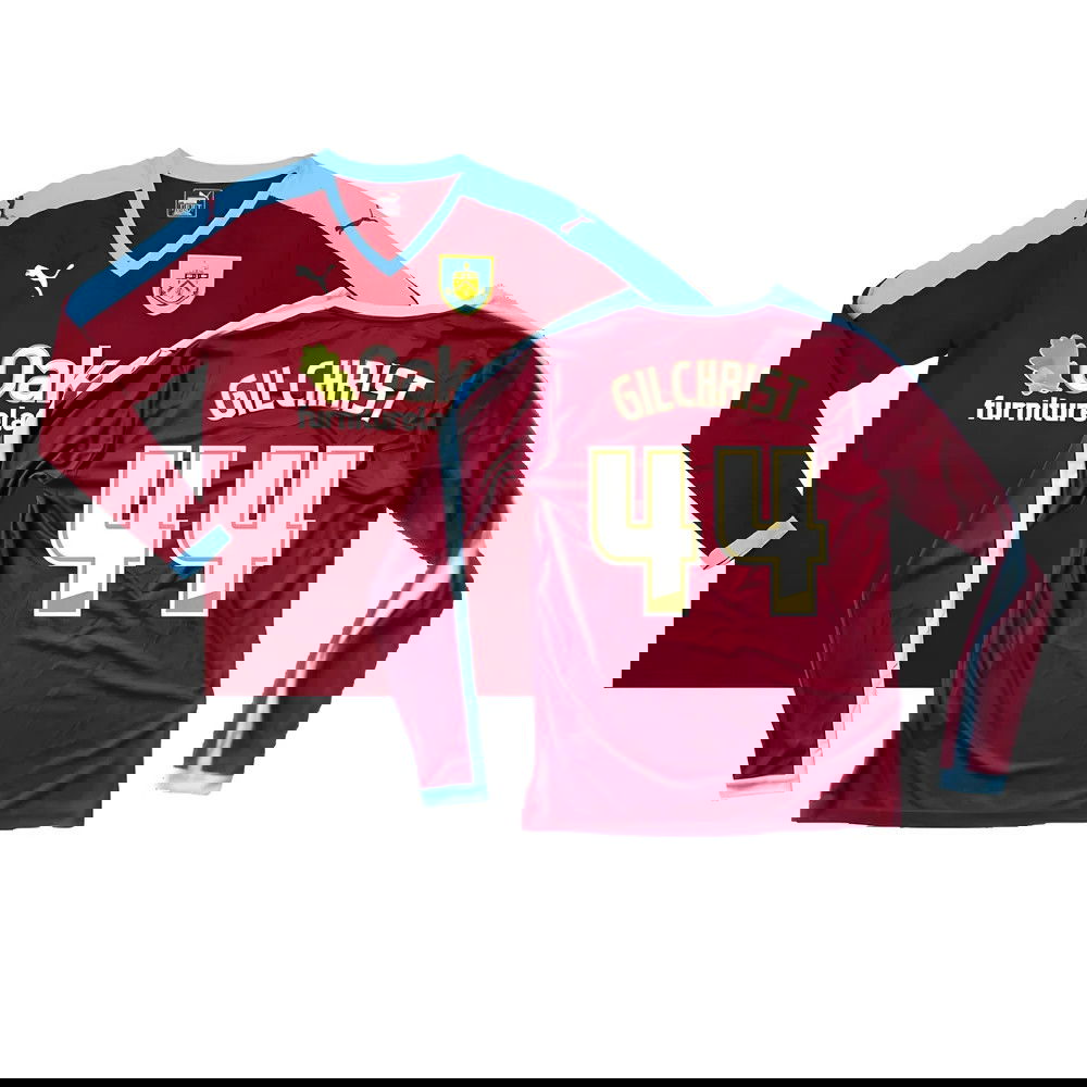 Burnley 2015-16 Long Sleeve Home Shirt ((Excellent) S) (Gilchrist 44) Burnley 2015-16 Long Sleeve Home Shirt ((Excellent) S) (Gilchrist 44)
