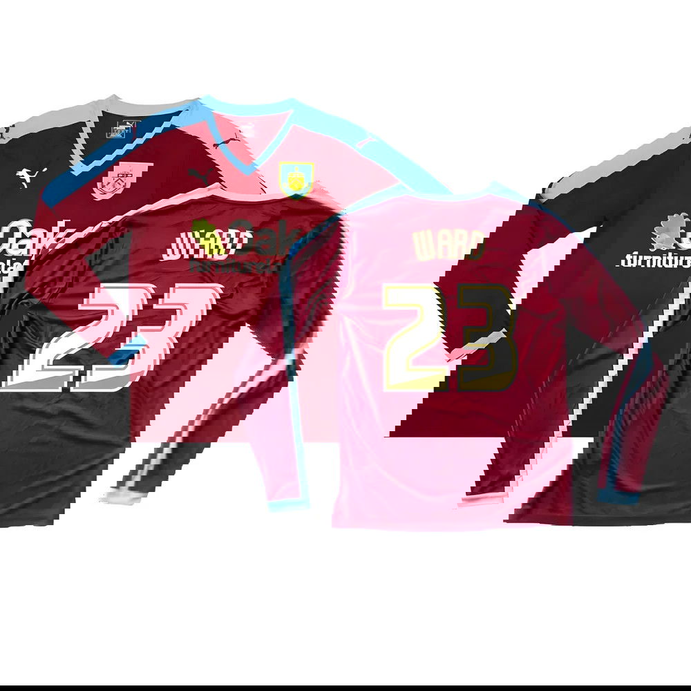 Burnley 2015-16 Long Sleeve Home Shirt ((Excellent) S) (Ward 23) Burnley 2015-16 Long Sleeve Home Shirt ((Excellent) S) (Ward 23)