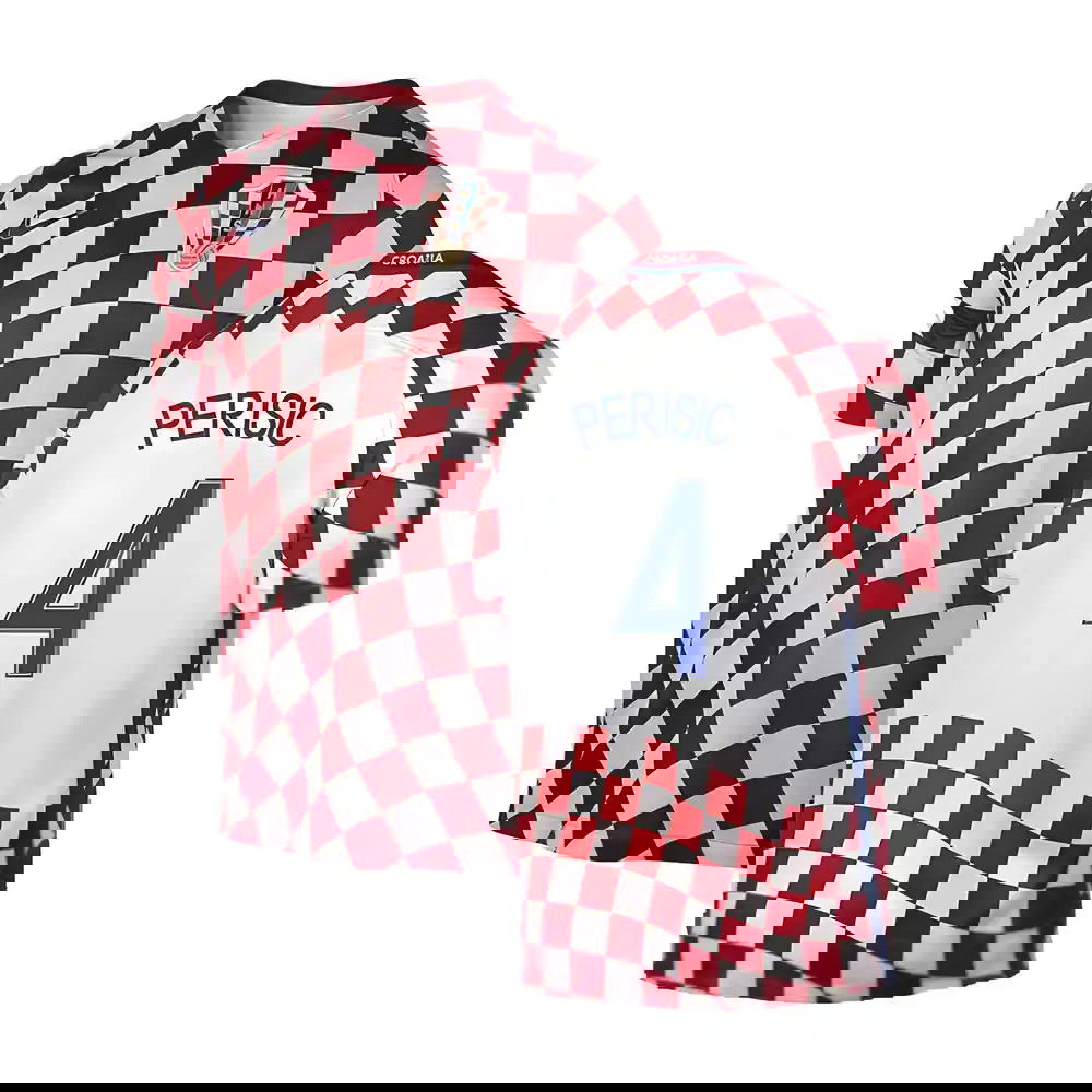 Croatia 2016-17 Home Shirt ((Very Good) XXL) (Perisic 4) Croatia 2016-17 Home Shirt ((Very Good) XXL) (Perisic 4)