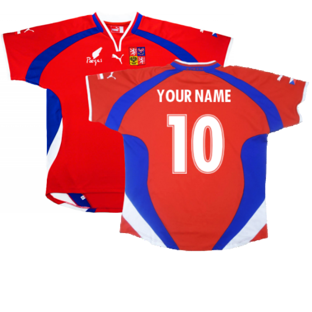 Czech Republic 2000-02 Home Shirt ((Excellent) L) (Your Name) Czech Republic 2000-02 Home Shirt ((Excellent) L) (Your Name)