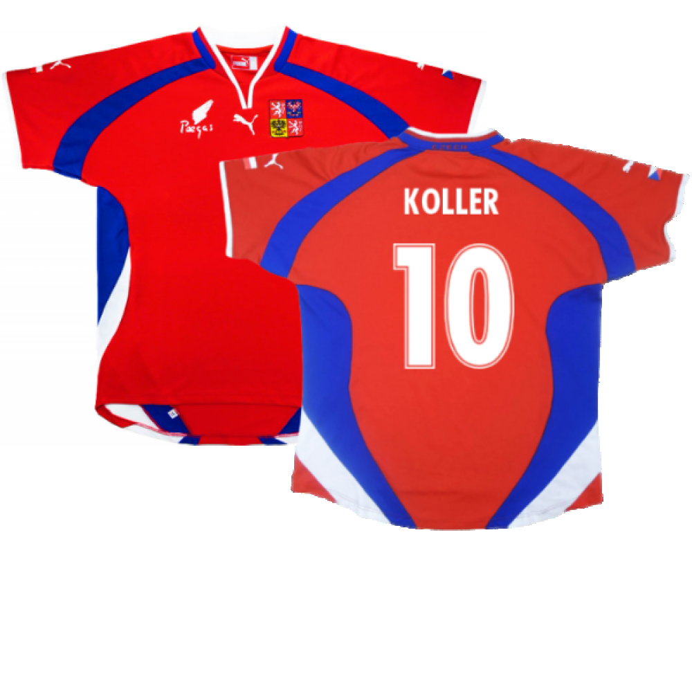 Czech Republic 2000-02 Home Shirt ((Very Good) L) (Koller 10) Czech Republic 2000-02 Home Shirt ((Very Good) L) (Koller 10)