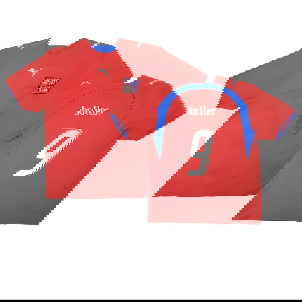 Czech Republic 2006-08 Home Shirt ((Very Good) L) (Koller 9) Czech Republic 2006-08 Home Shirt ((Very Good) L) (Koller 9)