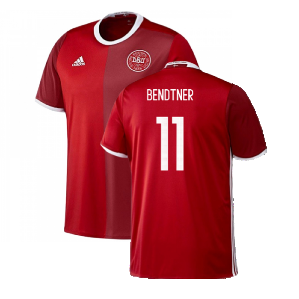 Denmark 2016-17 Home Shirt ((Excellent) 3XL) (Bendtner 11) Denmark 2016-17 Home Shirt ((Excellent) 3XL) (Bendtner 11)